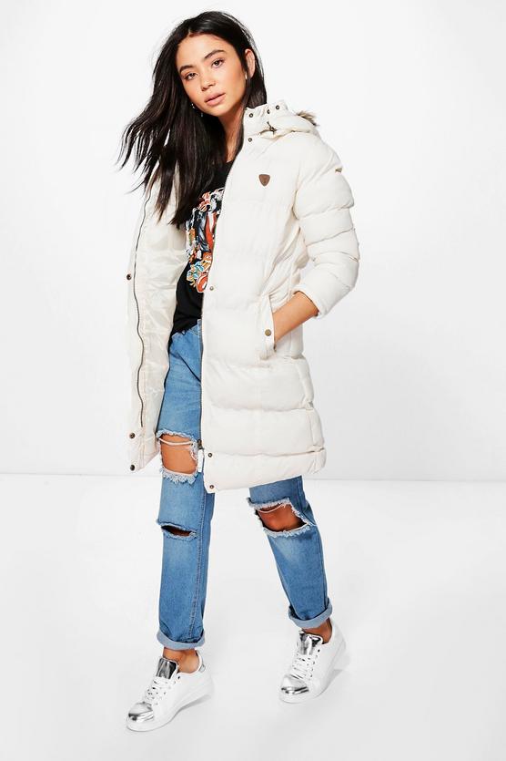 Nicole Longline Padded Hooded Jacket